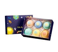 Boules De Bain - Nettoyage En Profondeur Naturel Biologique 6 Pieces | Boules De Bain À Thème Univers Planète | Pour La Détente Spa Douche Maison Anniversaire Fête Des Mères | Kit De
