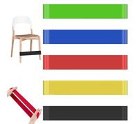 BOULESENM 5 pieces stretch band fitness, training bands for yoga, pilates, strength training, training bands, chair bands, stretchy chair bands for children for children with sensory ADHD and autism