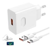 BOULESENM Avec 66 W Fast Charger, Mobile Phone Charger, Avec 6A Cable USB C 2 m, USB C Rapide pour Honor Magic6 6Pro Magic5 Lite Honor 90 70 Lite 200 Pro X6b X8b Pad X8a