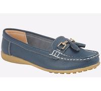 Boulevard Camila Tassle Womens Loafer Shoes | Slip On Shoes | Navy | UK Size 6