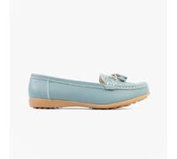 Boulevard Camilla Womens Leather Slip-On Comfort Loafers