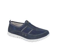 Boulevard Chloe Womens Shoes (Wide Fit) Trainers, Size 3 In Navy