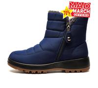 Boulevard Connie Thermal Lined Womens Designer Fashion Dress Boots Navy