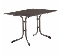 Boulevard Folding Table 120X80Cm Iron Gray Steel Frame Vivodur Top Anthracite