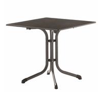 Boulevard Folding Table 80X80Cm Steel Frame Iron Gray / Vivodur Plate Anthracite