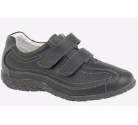 Boulevard Gianna Fulfit Leather Womens (Wide Fit) - Black - Size UK 7