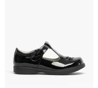 Boulevard Girls Touch Fasten T-Bar School Shoes Black Patent - UK 6