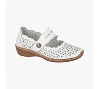 Boulevard Heather Womens Leather Touch Fasten Breathable Casual Shoes