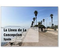 Boulevard in La Linea De La Concepcion, Fridge Magnet