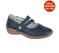 Boulevard L641C-3 Womens Leather Shoe Navy Size 3