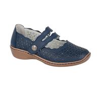 Boulevard de Beauté Women's Leather Shoe L641C-3 Navy Size 3