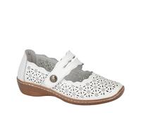 Boulevard Jemima Womens Shoes - White Leather - Size UK 7