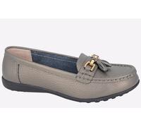 Boulevard Kacie Tassle Loafers Womens - Grey - Size UK 8
