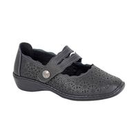 Boulevard Kelly Touch Fastening Womens Shoes Trainers, Size 8 In Black