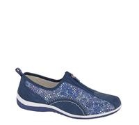 Boulevard L 361 Ladies' Zip Up Leisure Casual Leather & Suede Shoes