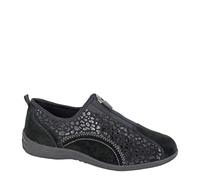 Boulevard L 361 Ladies' Zip Up Leisure Casual Leather & Suede Shoes