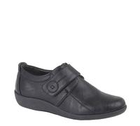 Boulevard Toronto Bar Shoes Womens (Wide Fit) Trainers, Size 6 In Black