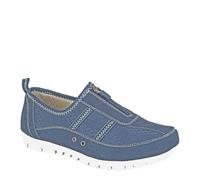 Boulevard L 535 Zip Leisure Wide Fit Casual Shoes - Navy - 7 UK