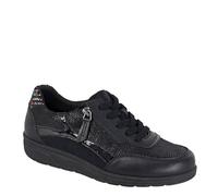 Boulevard L 560 Ladies' Wide Fit Zip Up Lace Trainer Shoes