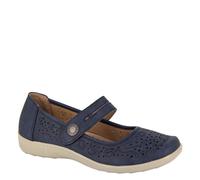 Boulevard L 730 Ladies' Mary Jane Perforated Flat Shoes