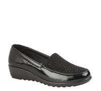 Boulevard L 878 Ladies' Twin Gusset Slip On Jewel Casual Shoes