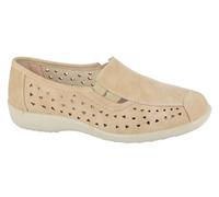 Boulevard Athena Summer Womens Shoes | Slip On Shoes | Stone | UK Size 7