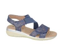 BOULEVARD L283 Ladies Stretch Double Touch Fastening Elasticated Comfort Sandals