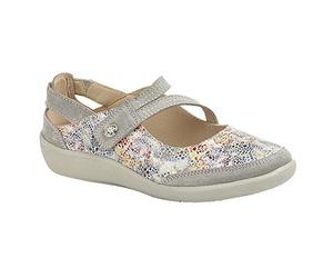 Boulevard L388C Ladies Leather Mary Jane Shoes Navy