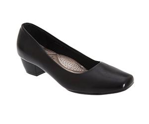 Boulevard L402A Womens Low Heel Plain Court Shoes Size UK 2