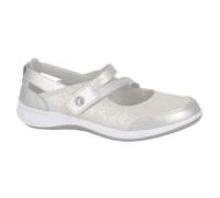 Boulevard Suzie Shoes Womens (Wide Fit) Trainers, Size 7 In Silver Sparkle