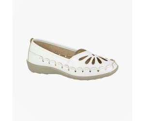 Boulevard L516G Ladies Shoes White - UK 9