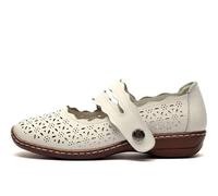 Boulevard L641G-4 Womens Leather Shoe White Size 4