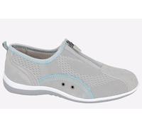 Boulevard La Rochelle Leisure Leather Womens Trainers, Size 6 In Grey
