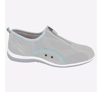 Boulevard Womens/Ladies Zip Elastic Gusset Leisure Shoes (3 UK) (Grey)