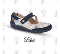 Boulevard Ladies Superlight Shoes Casual Comfort Touch Fastening Trainer UK3-8