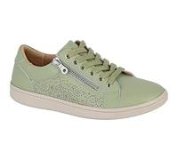 Boulevard Ladies Womens L832 Soft Leather Lace & Zip Leisure Shoe Sizes 3 to 9 (Mint Green Soft Leather, UK Footwear Size System, Adult, Women, Numeric, Medium, 6)