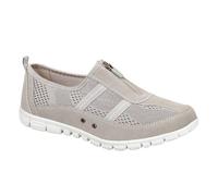 Boulevard Leisure Wide Fit Casual Shoes - Grey Textile Lining - Size 7 UK