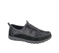 Boulevard Limoges Womens Leisure Shoes (Wide Fit) Trainers, Size 6 In Black