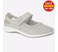 Boulevard L9552LF Ladies Floral Wellington Boots Light Grey 3 UK