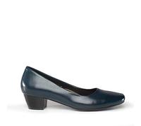 Boulevard Melena Plain Mid Low Heel Plain Court Office Shoes - Navy, Ladies UK 8/EU 41