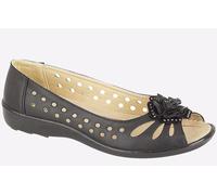 Boulevard Mia Flower Womens - Black - Size UK 6