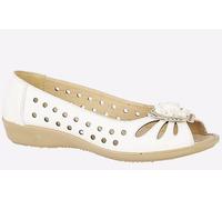 Boulevard Mia Flower Womens - White - Size UK 4