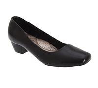 Boulevard Womens/Ladies Low Heel Plain Court Shoes (4 UK) (Black)