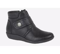 Boulevard Rachael Boots Wide Fit Womens - Black - Size UK 6