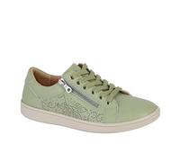 Boulevard Ladies Womens L832 Soft Leather Lace & Zip Leisure Shoe Sizes 3 to 9 (Mint Green Soft Leather, UK Footwear Size System, Adult, Women, Numeric, Medium, 6)