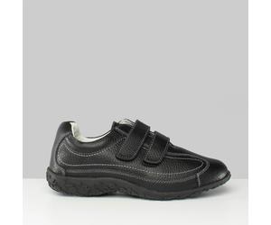 Boulevard SABRINA Womens Extra Wide EEE Fit Velcro Shoes Black - UK 3