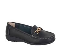 Boulevard Wide L646A-7 Womens Loafer Shoes Black Size 7