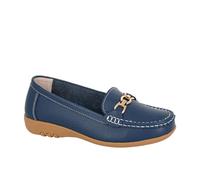 Boulevard Wide L646C-7 Womens Loafer Shoes Navy Size 7