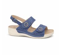 Boulevard Sandra Womens PU Touch Fasten Breathable Blue Comfort Sandals