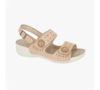 Boulevard Sandra Womens PU Touch Fasten Breathable Natural Casual Shoes
